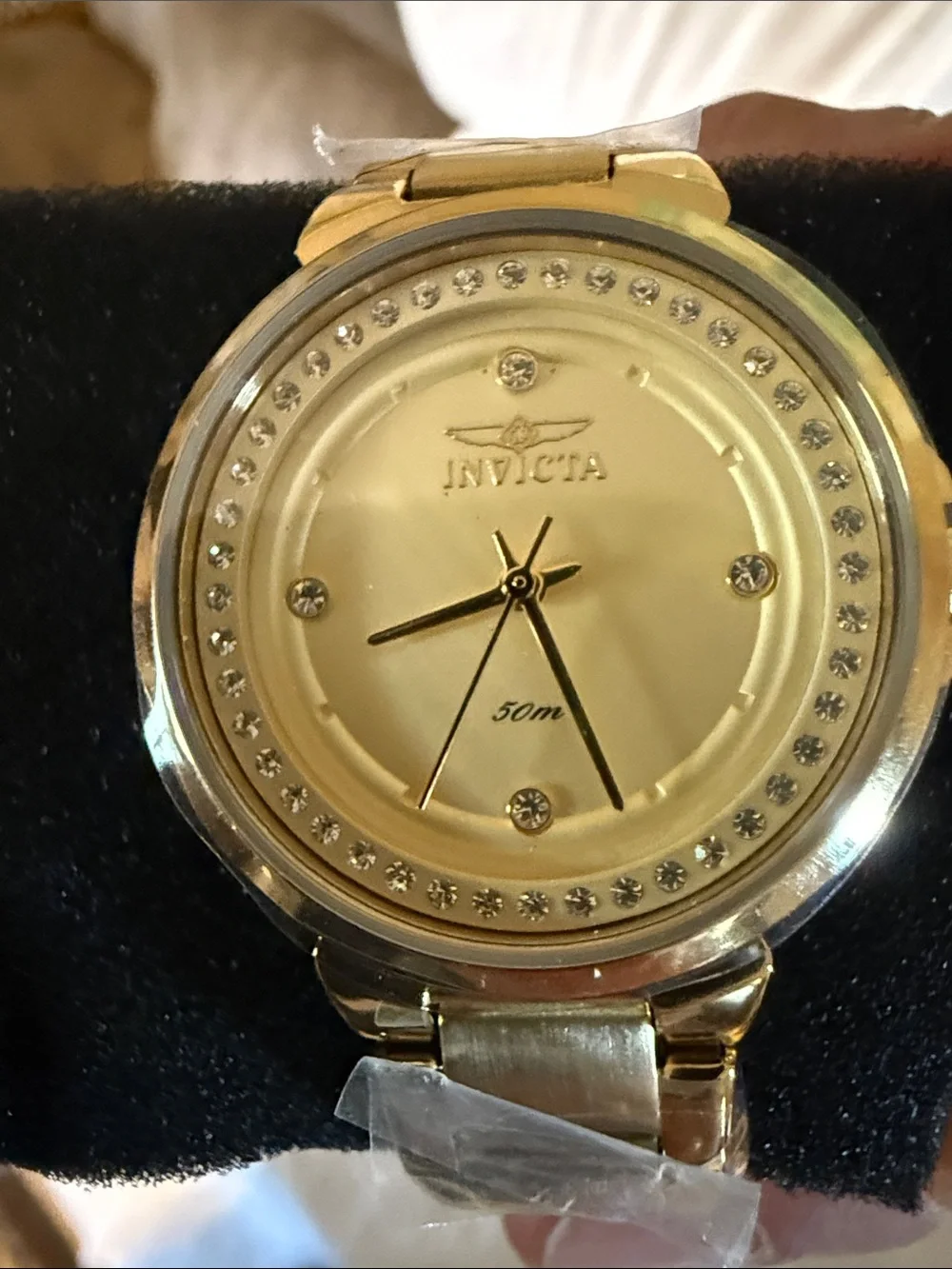 Invicta Gold and Cream Ladies Bracelet Watch